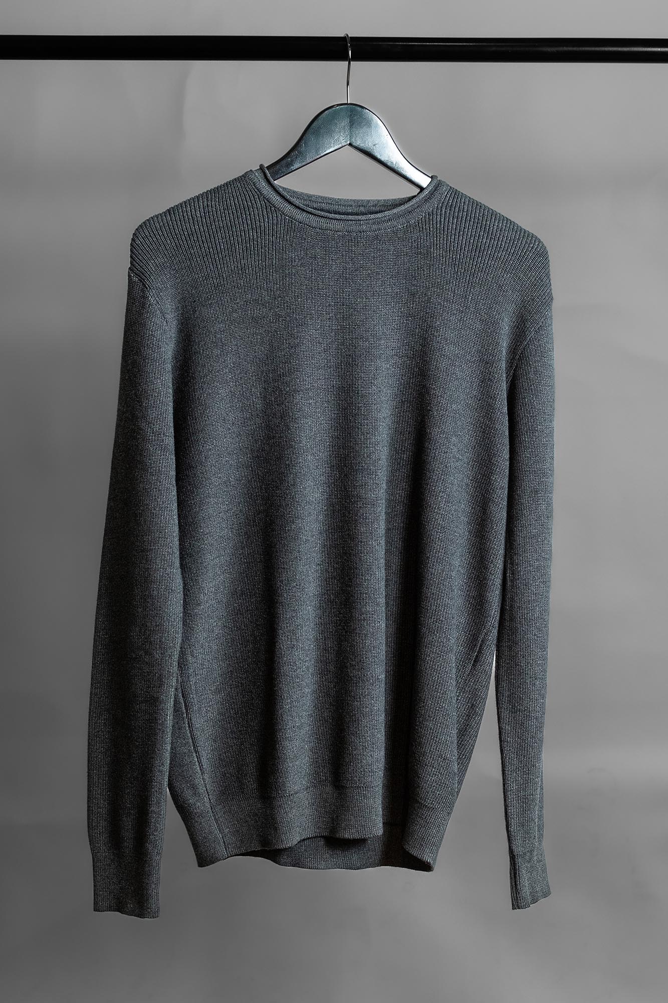5238GT - SWEATER PERLE GRIS TOPO